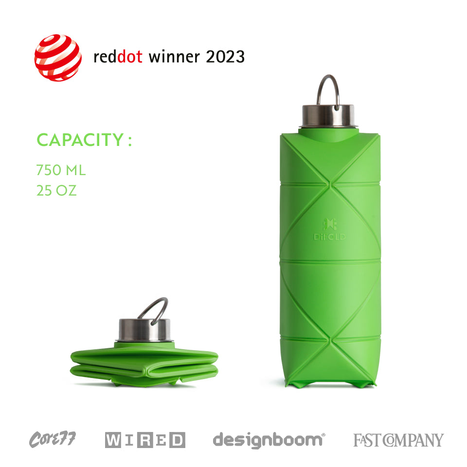 Collapsible, Reusable Water Bottle Gets 500% Funded on Kickstarter - Core77