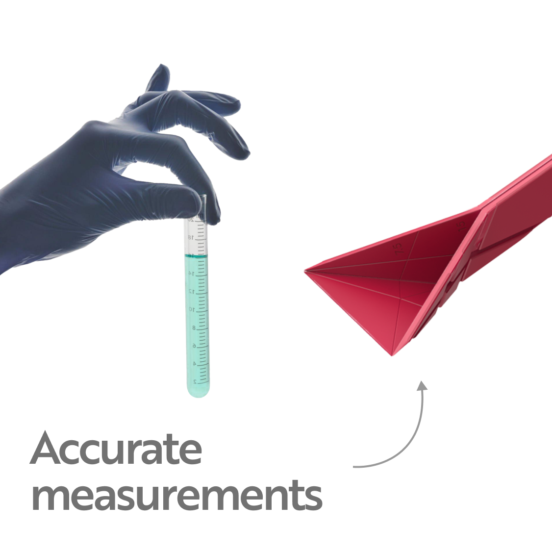 Polygon Measuring Spoon: Innovative Flat Measuring Spoon - Design Swan